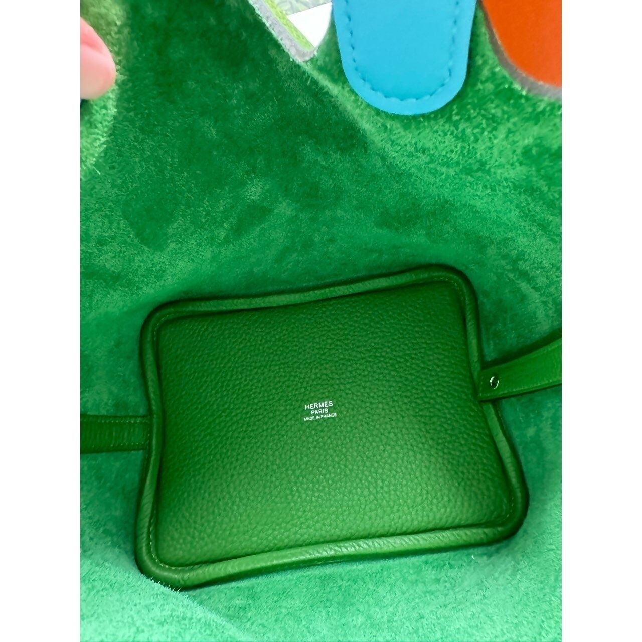 Hermes Picotin Blue & Green Handbag