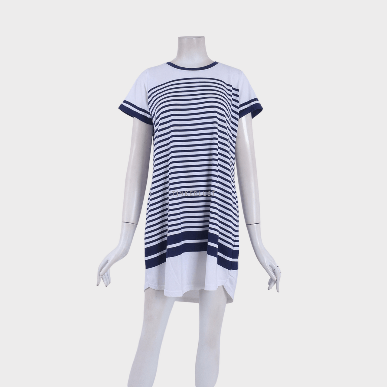 Cotton On Navy & White Stripes Mini Dress