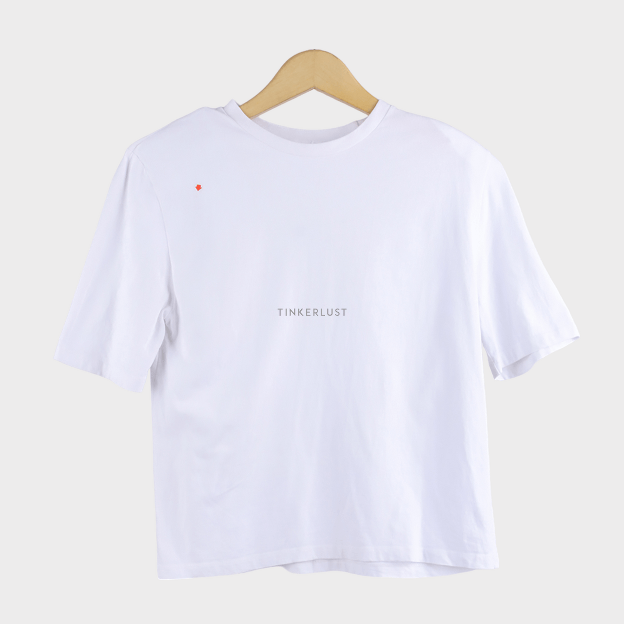 The Frankie Shop Padded White Cotton T-Shirt