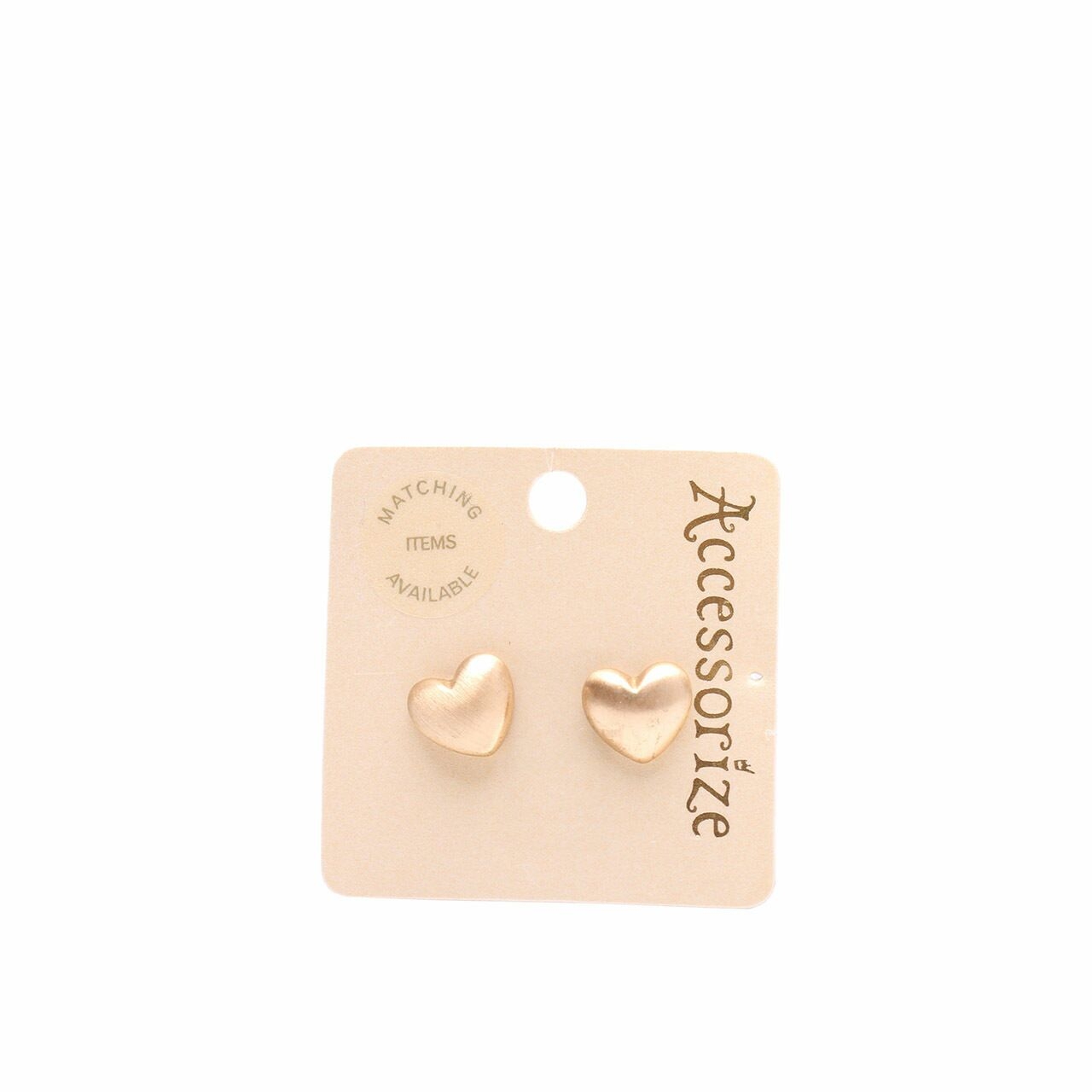 Accessorize Gold Love Earrings