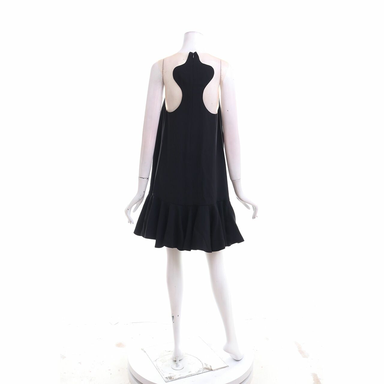 Peggy Hartanto Black Ruffle Mini Dress