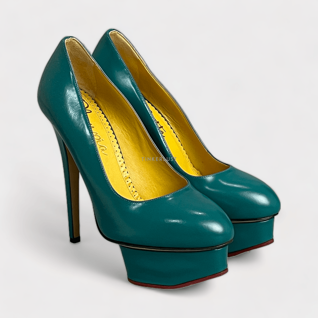 Charlotte Olympia Dolly Teal Pumps Heels