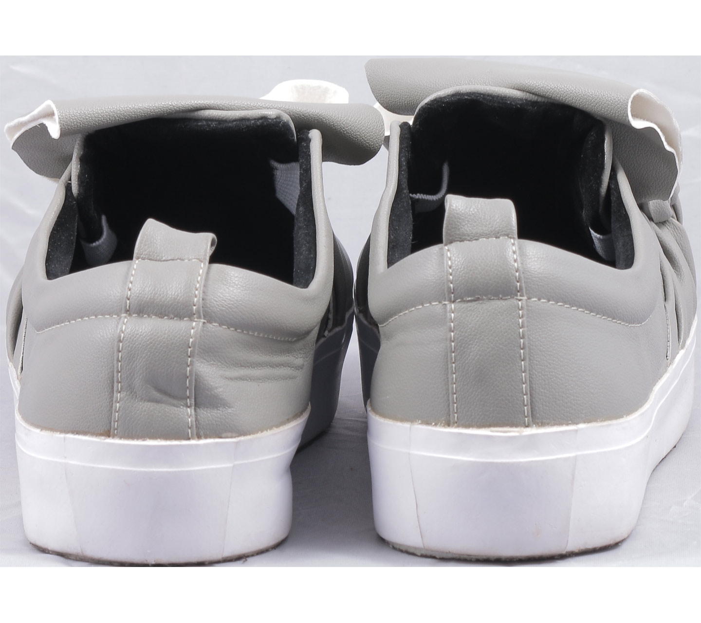Shoe Corner Grey Slip On Sneakers
