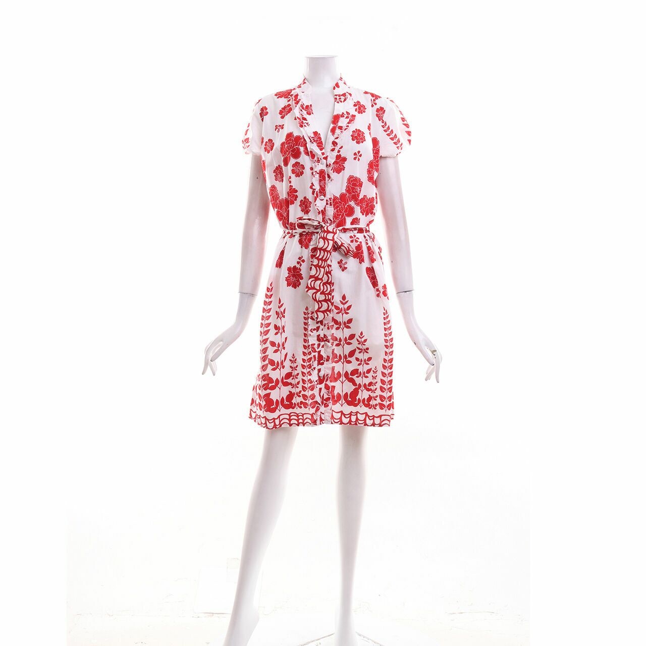 Red Herring Red & White Floral Mini Dress