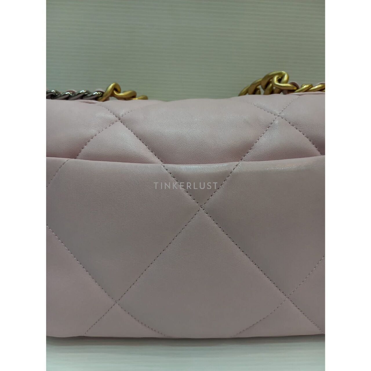 Chanel C19 Small Pink Lambskin GHW #31 2021 Sling Bag