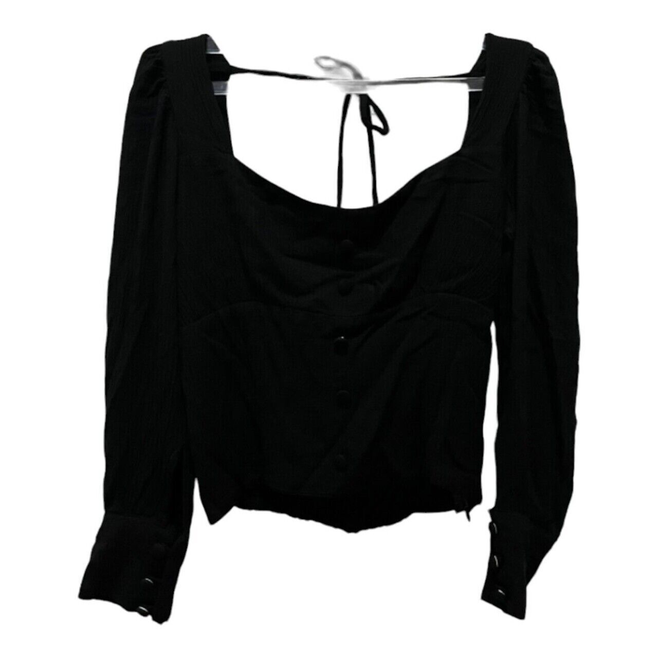 With Love Black Blouse