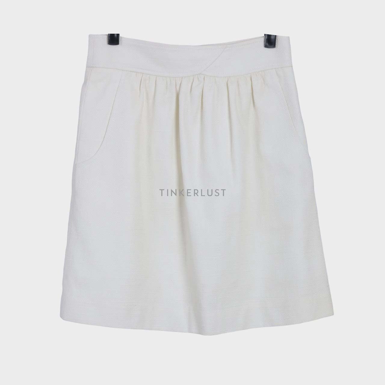 Tibi White Mini Skirt