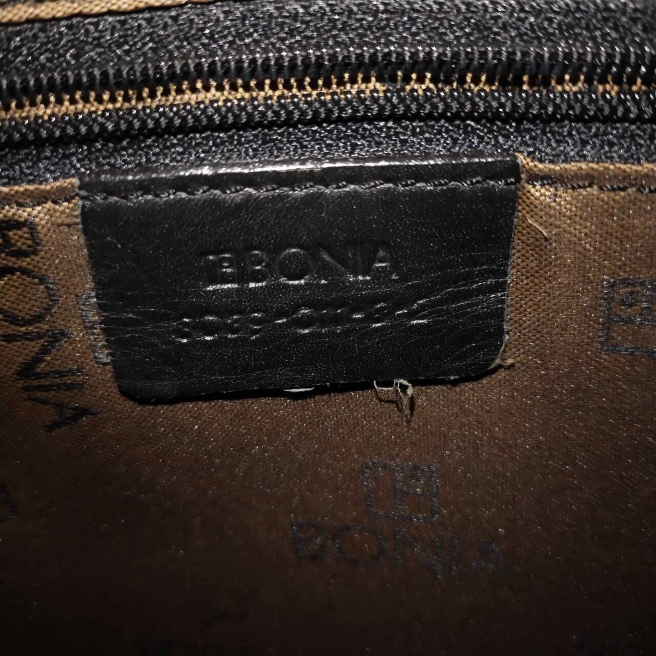 Bonia Black Shoulder Bag