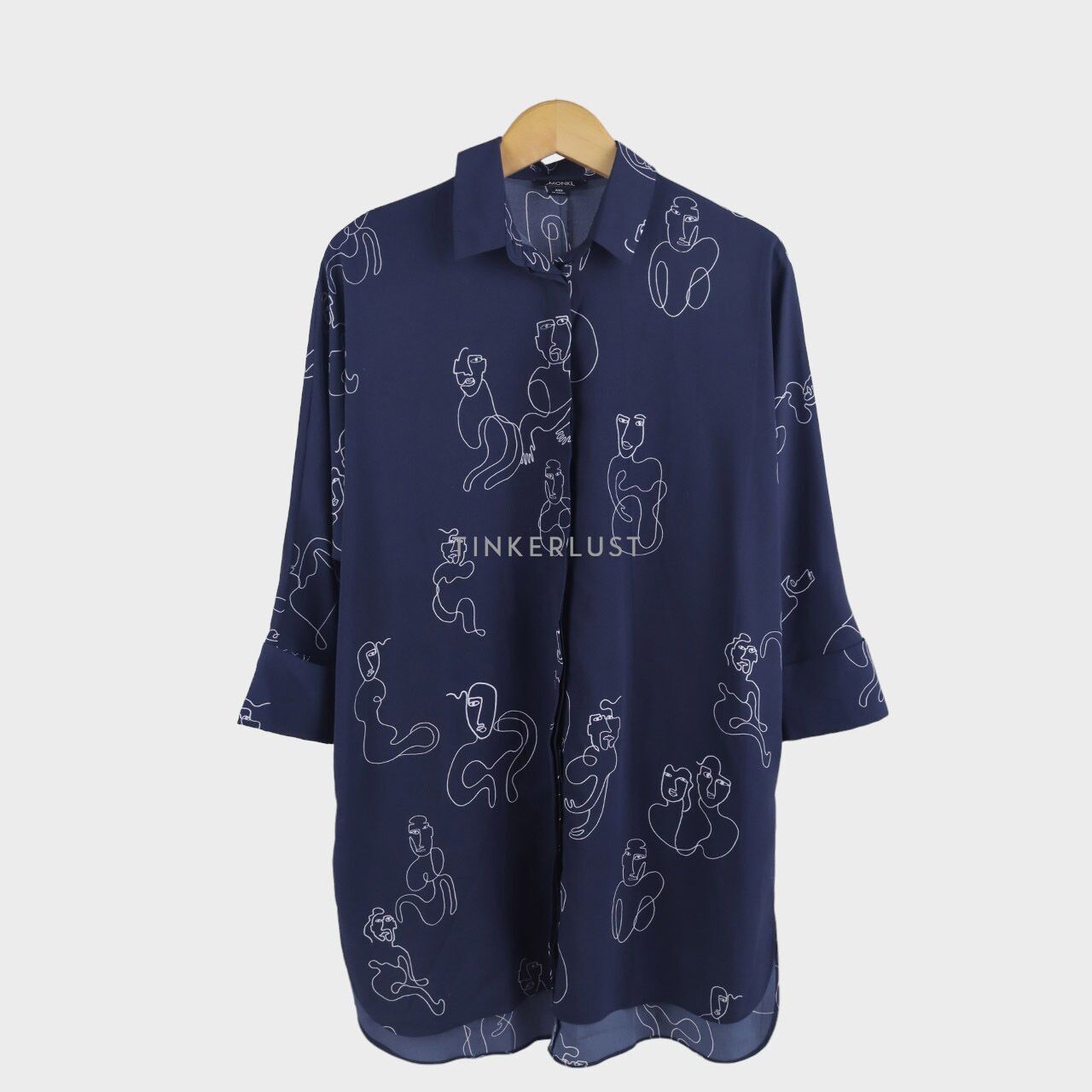 Monki Navy Shirt Tunic