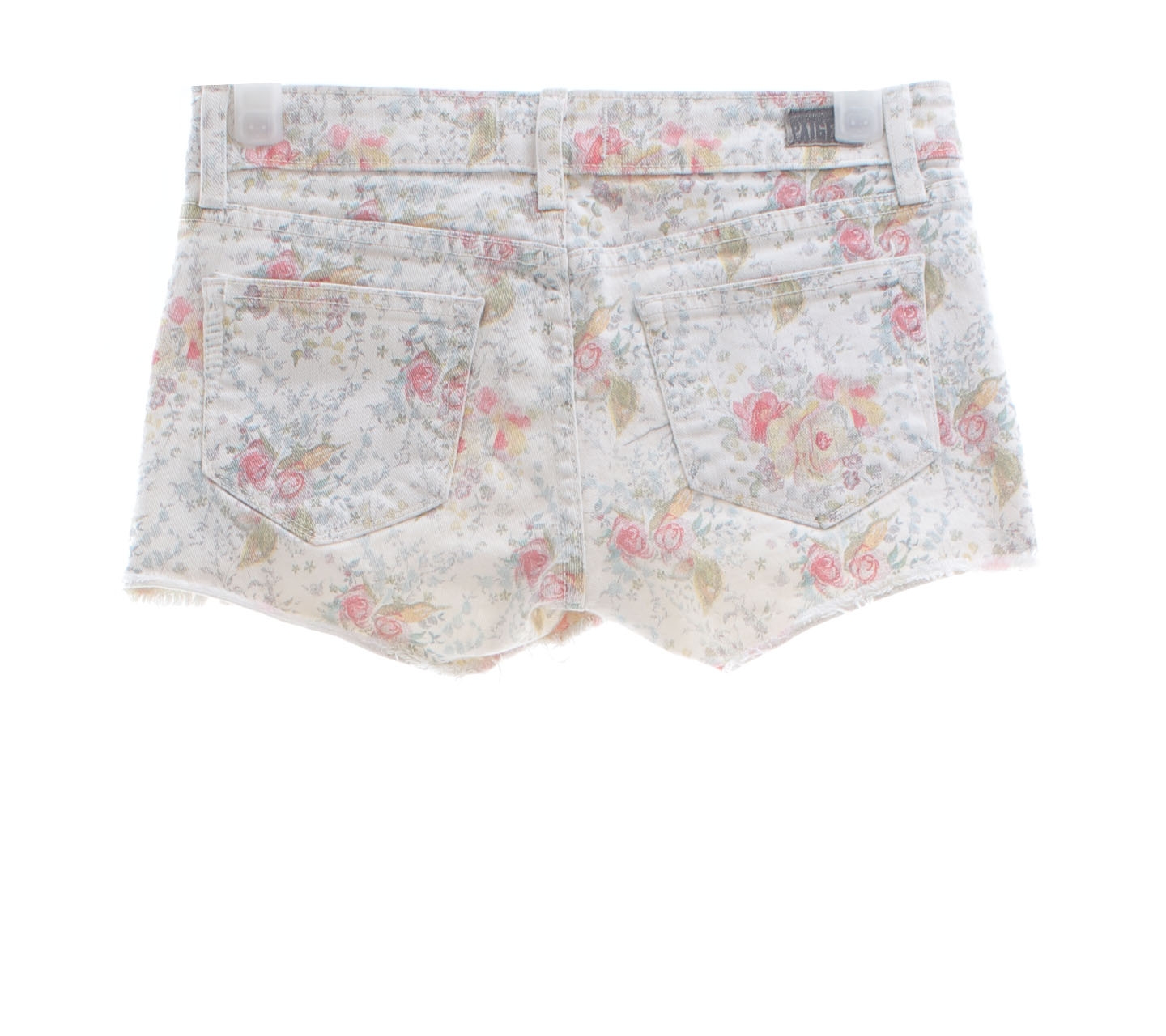 Paige Off White Floral Shorts
