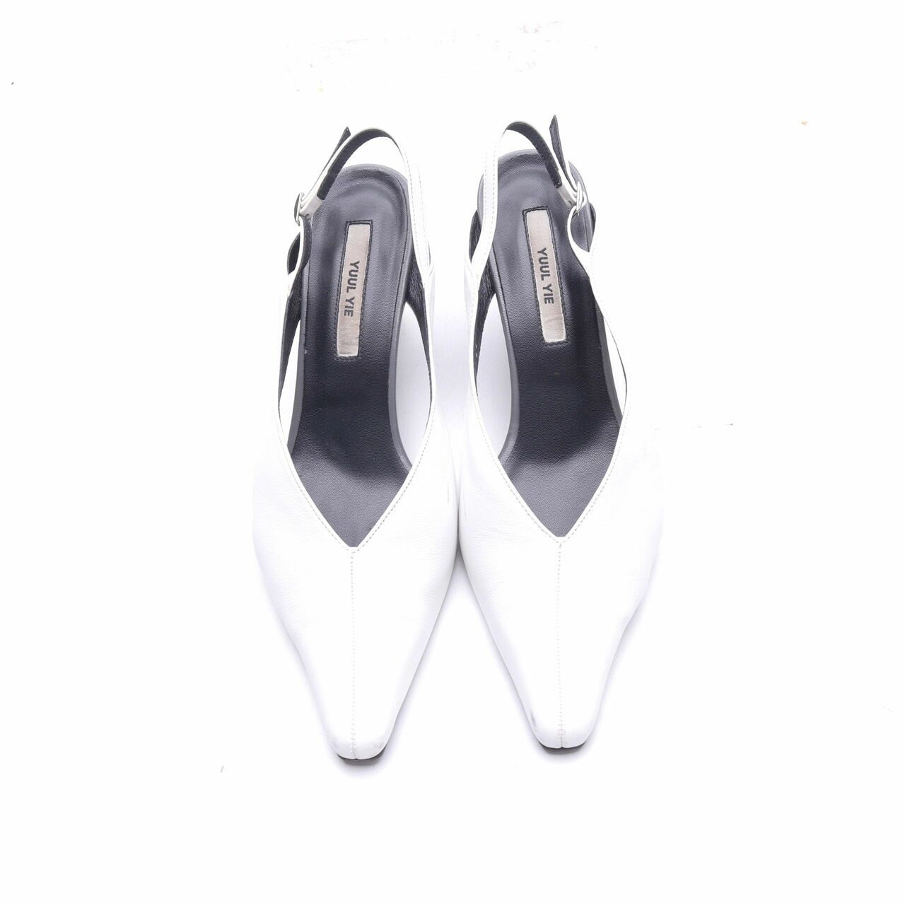 Yuul Yie White Leather Heels	