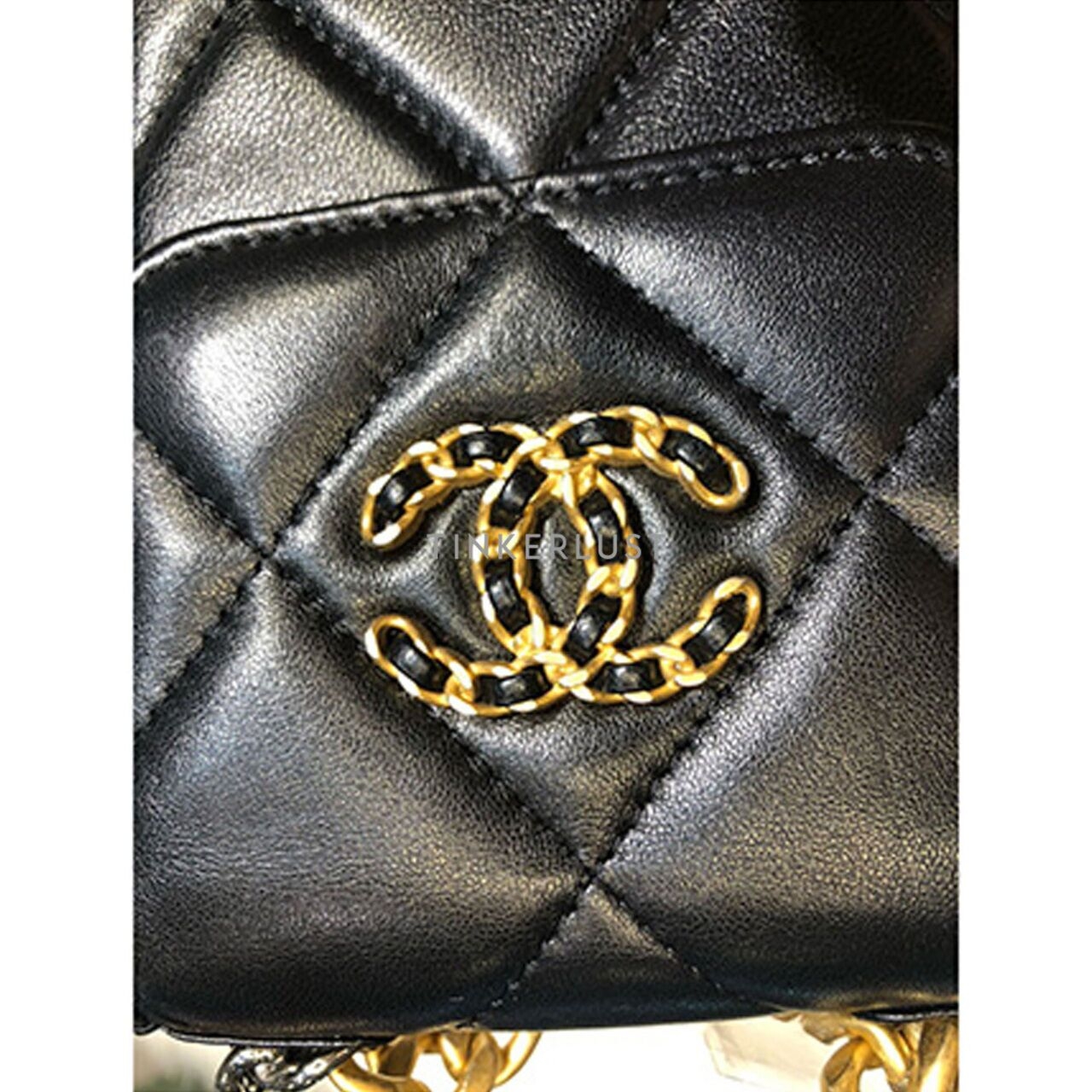 Chanel C19 Phone bag Black GHW Chip Sling Bag