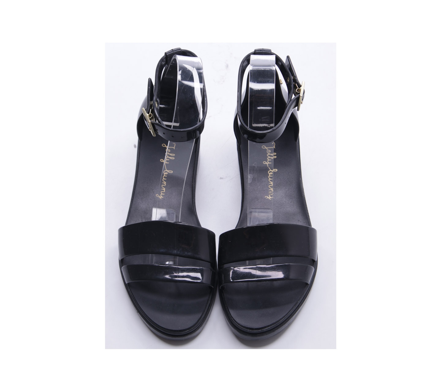 Jelly Bunny Black Wedges