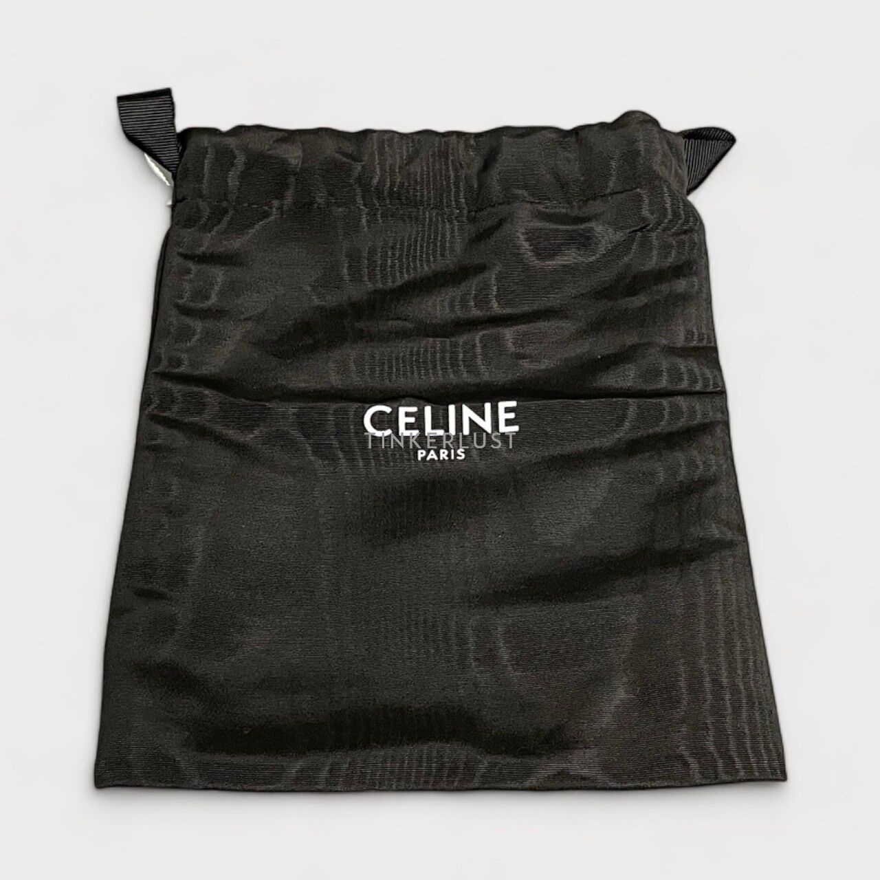 Celine Triomphe Medium Black Leather GHW Belt