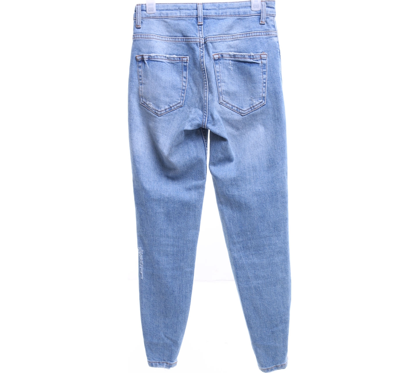 Denim Co Blue Distressed Long Pants