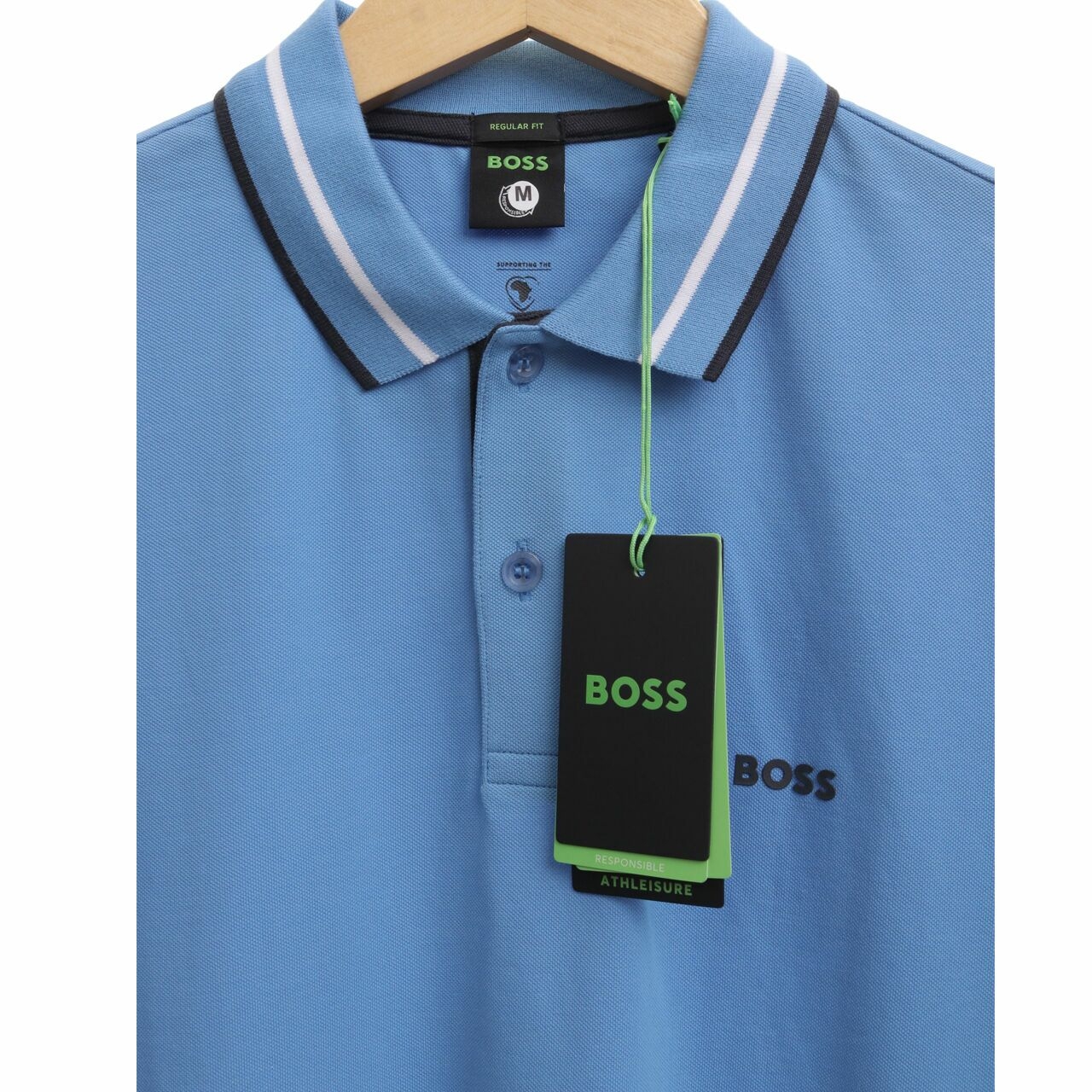 Hugo Boss Polo Shirt Peos 1423 In Blue M T-Shirt