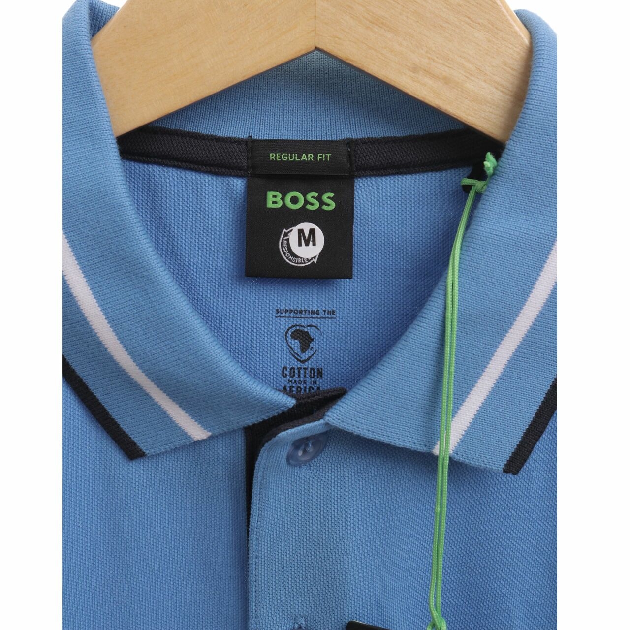 Hugo Boss Polo Shirt Peos 1423 In Blue M T-Shirt
