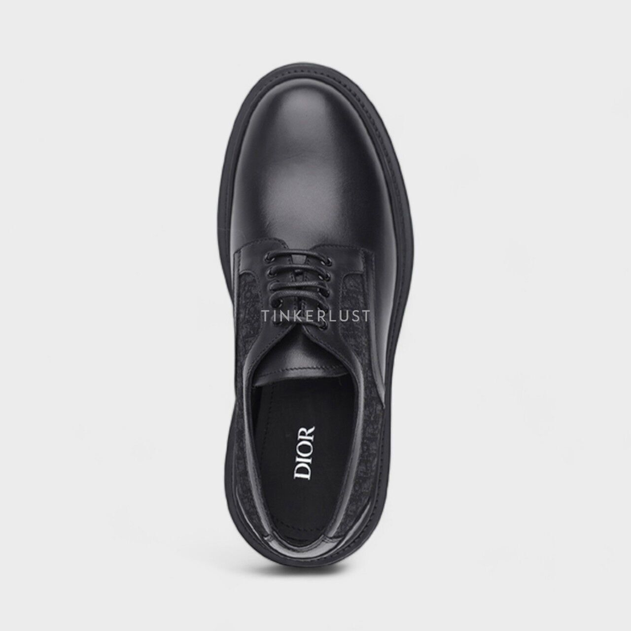 Christian Dior Explorer Oblique Derby Black Smooth Calfskin & Jacquard Sneakers