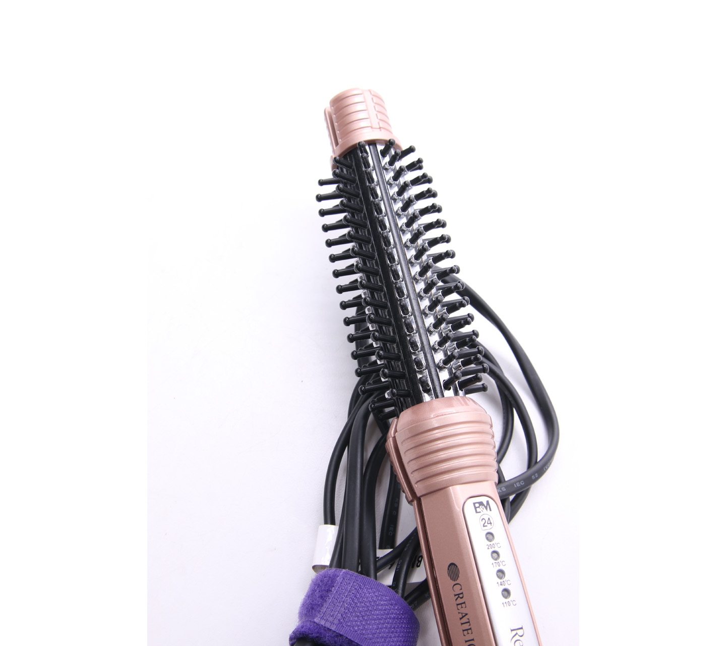 Repit Rose Gold & Black Magic Curl Natural Ion Therapy Tools