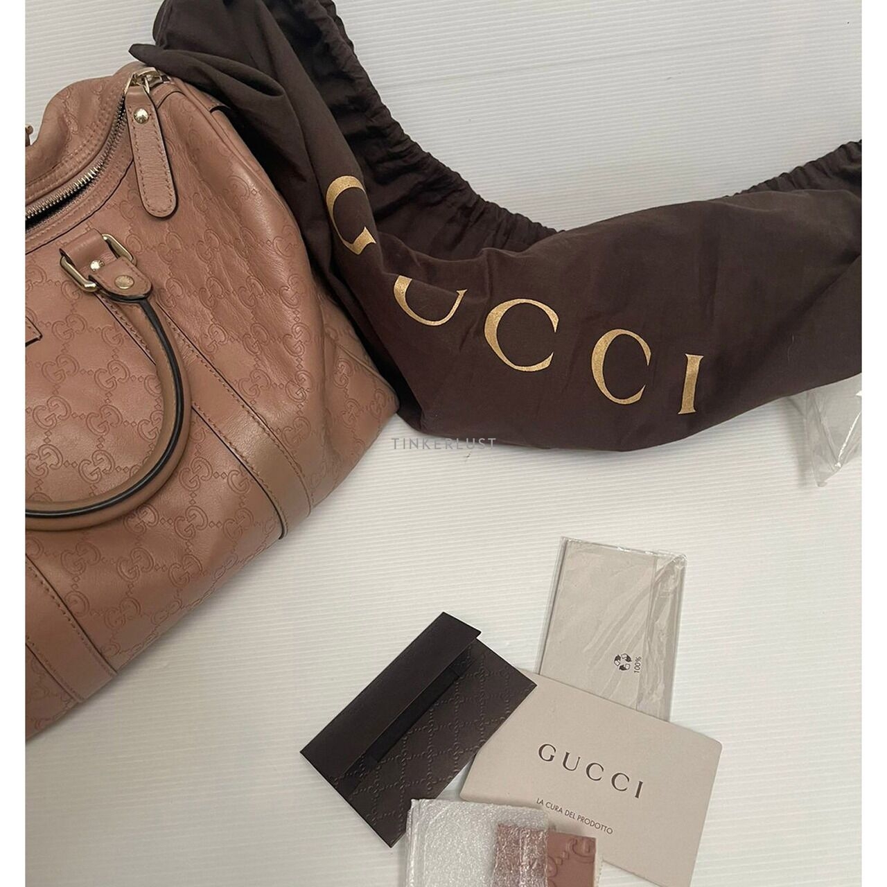 Gucci Speedy Nude Pink Boston Handbag