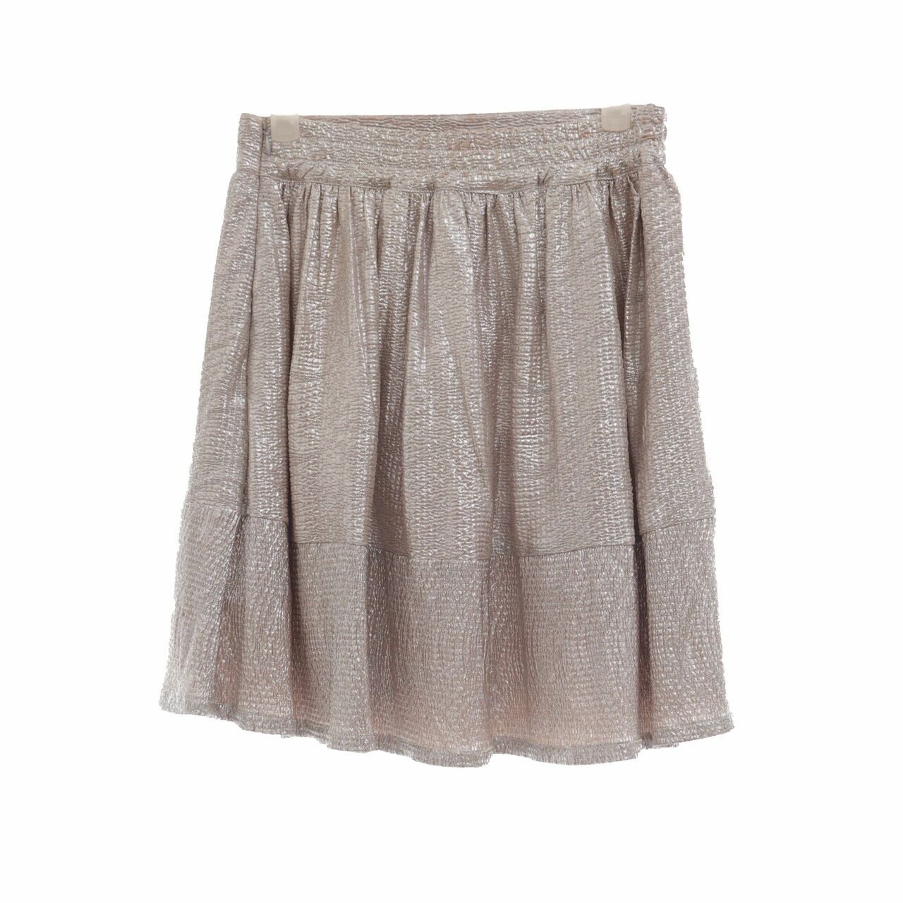 Impromptu Silver Mini Skirt