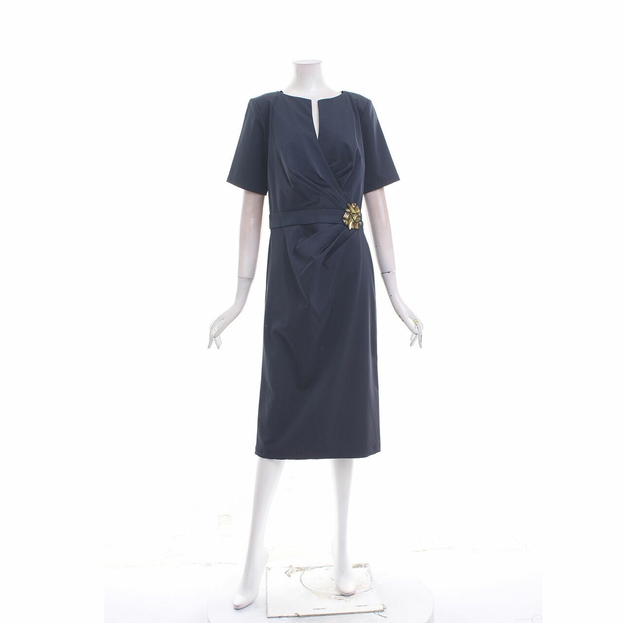 Tadashi Shoji Navy Midi Dress