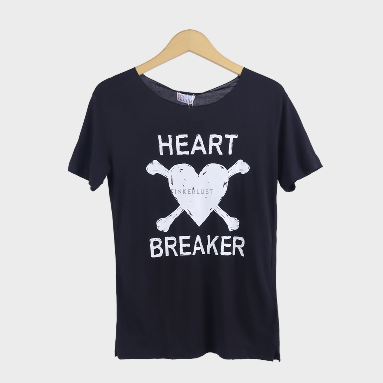 Red Valentino Heart Breaker Black T-Shirt