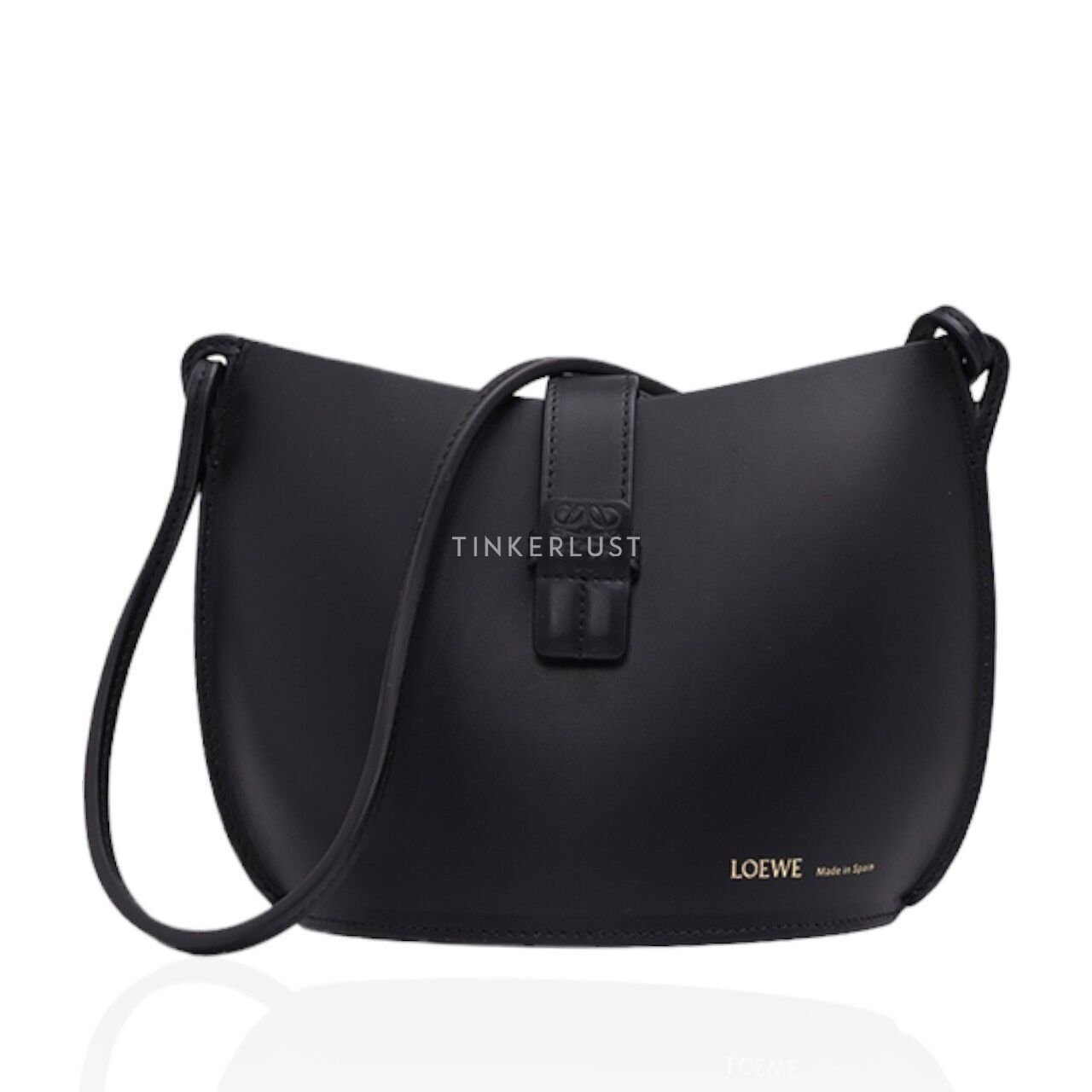 Loewe Moulded Bucket Bag in Black Calfskin Shoulder Bag
