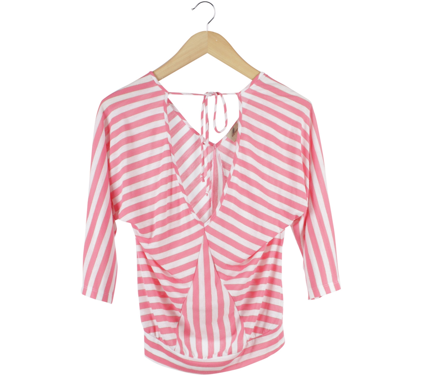 ella moss Pink And Off White Stripped Blouse