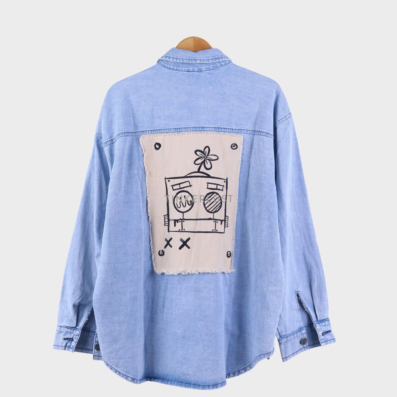 Antidot x Eunoia Light Blue Denim Oversized Shirt1