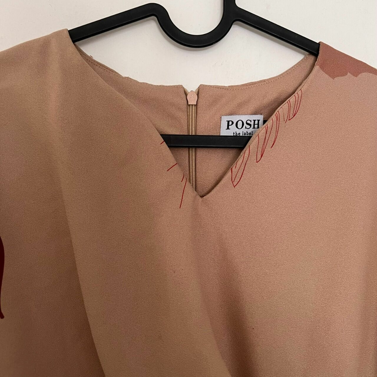Posh The Label Brown Zenaida Print Dress