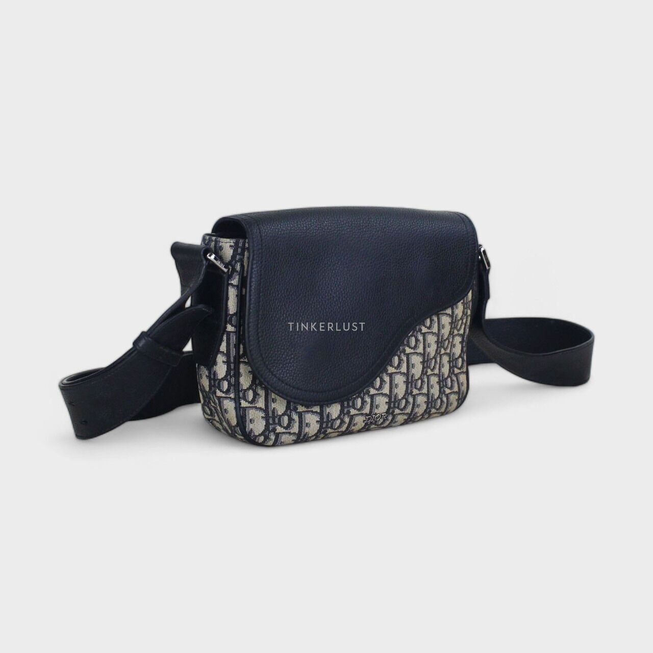 Christian Dior Saddle Oblique Jacquard Messenger Sling Bag