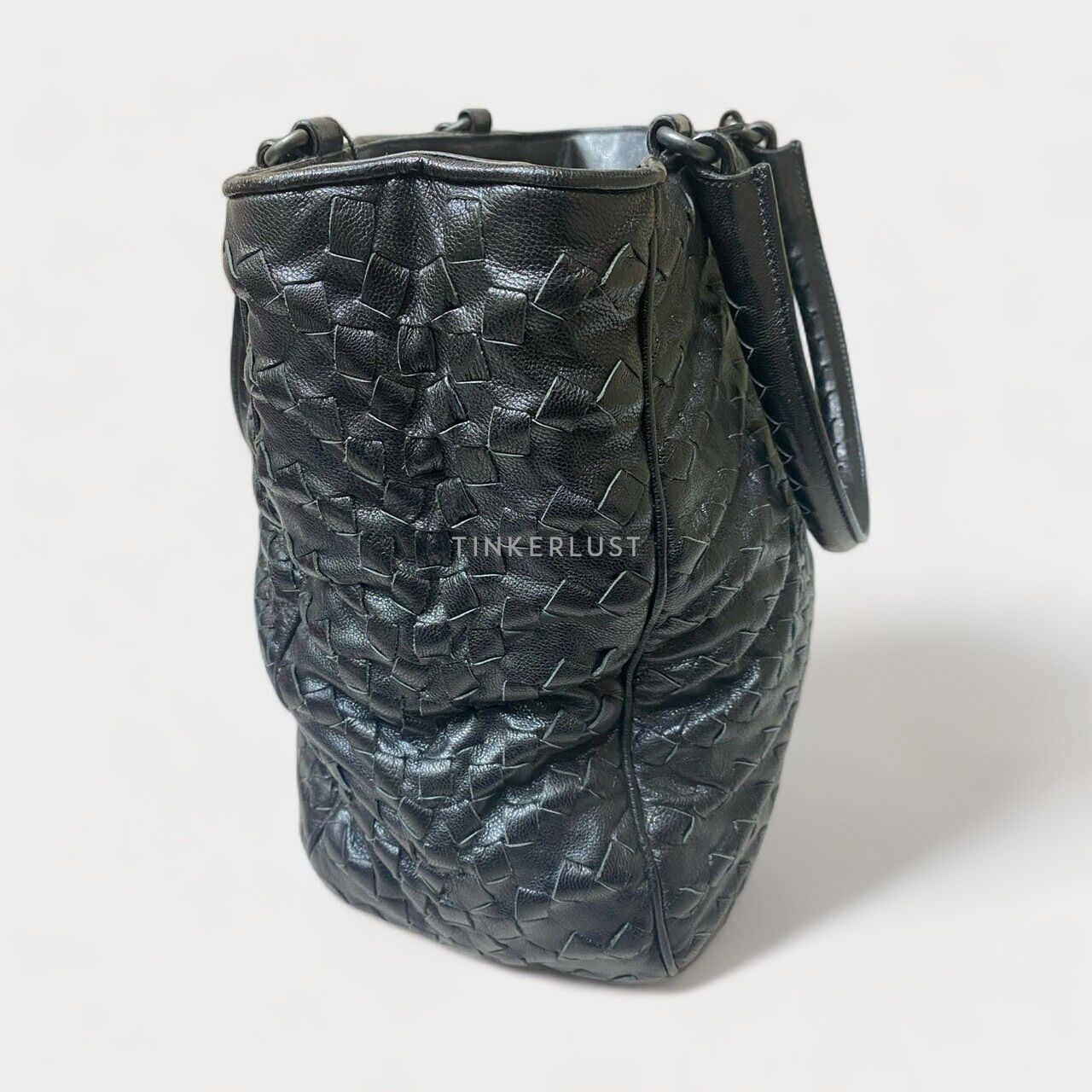 Bottega Veneta Intrecciato Black Tote Bag
