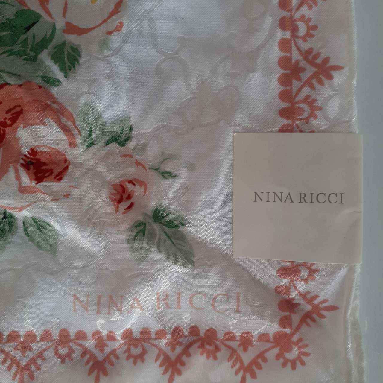 Nina Ricci Flower White Scarf