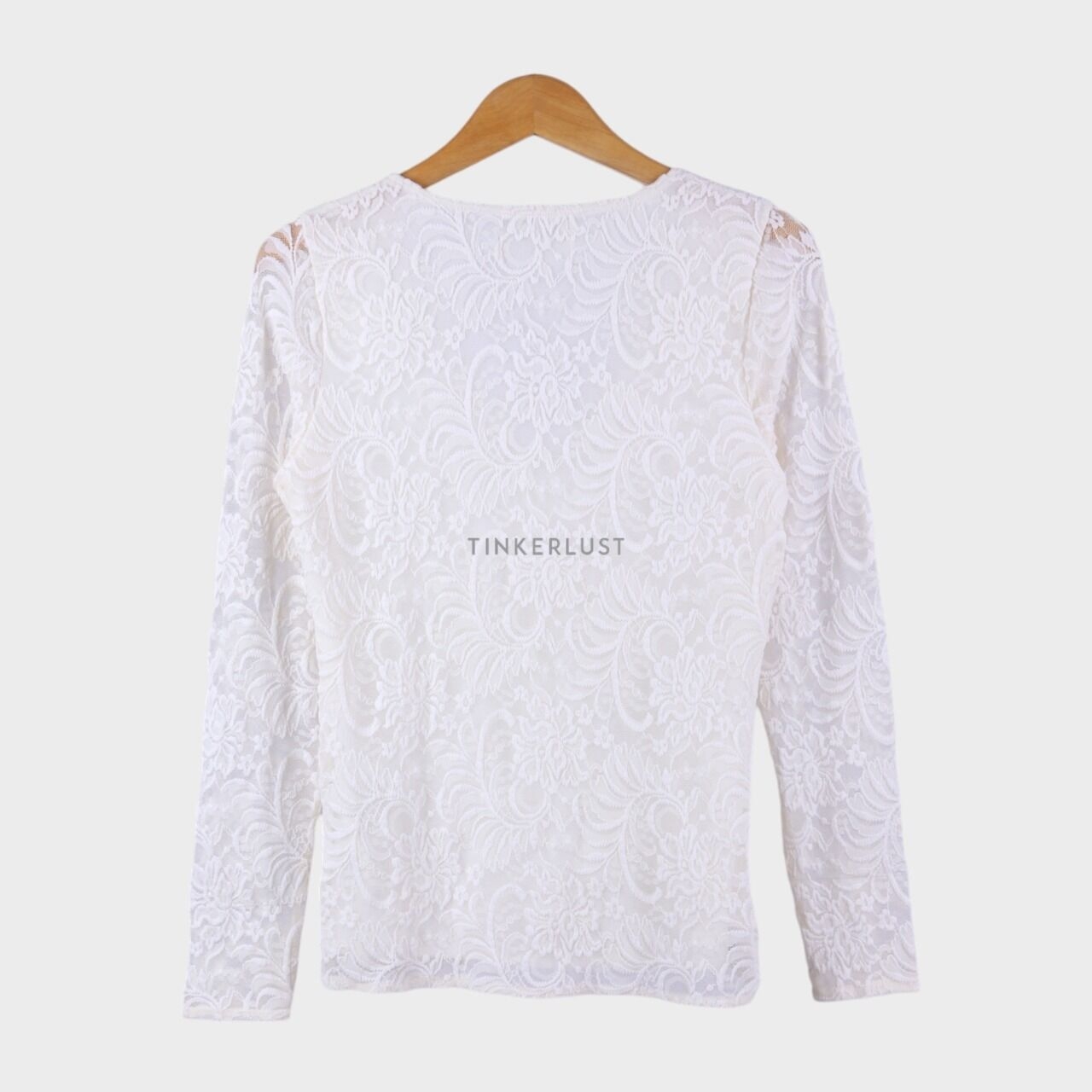 Abercrombie & Fitch Broken White Lace Blouse