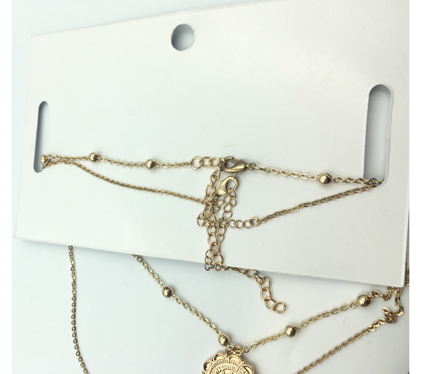 Saint And Sinner Gold Necklace Jewellery	