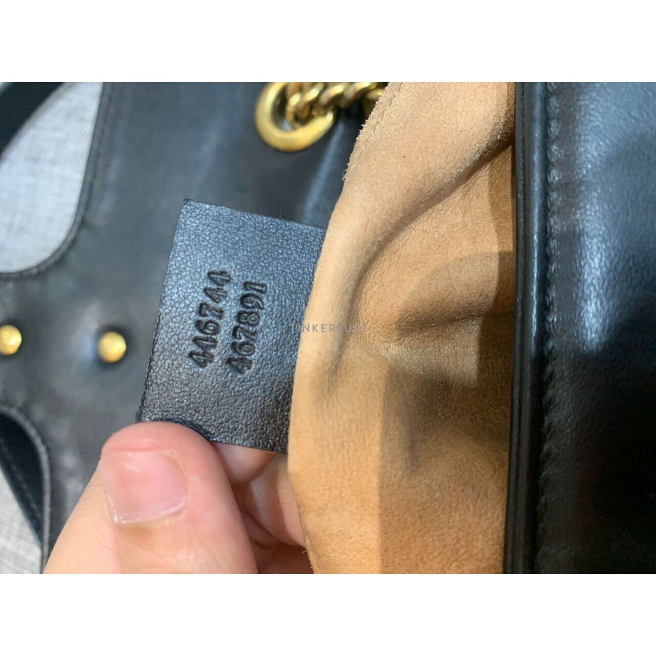 Gucci GG Marmont Mini Black GHW Sling Bag