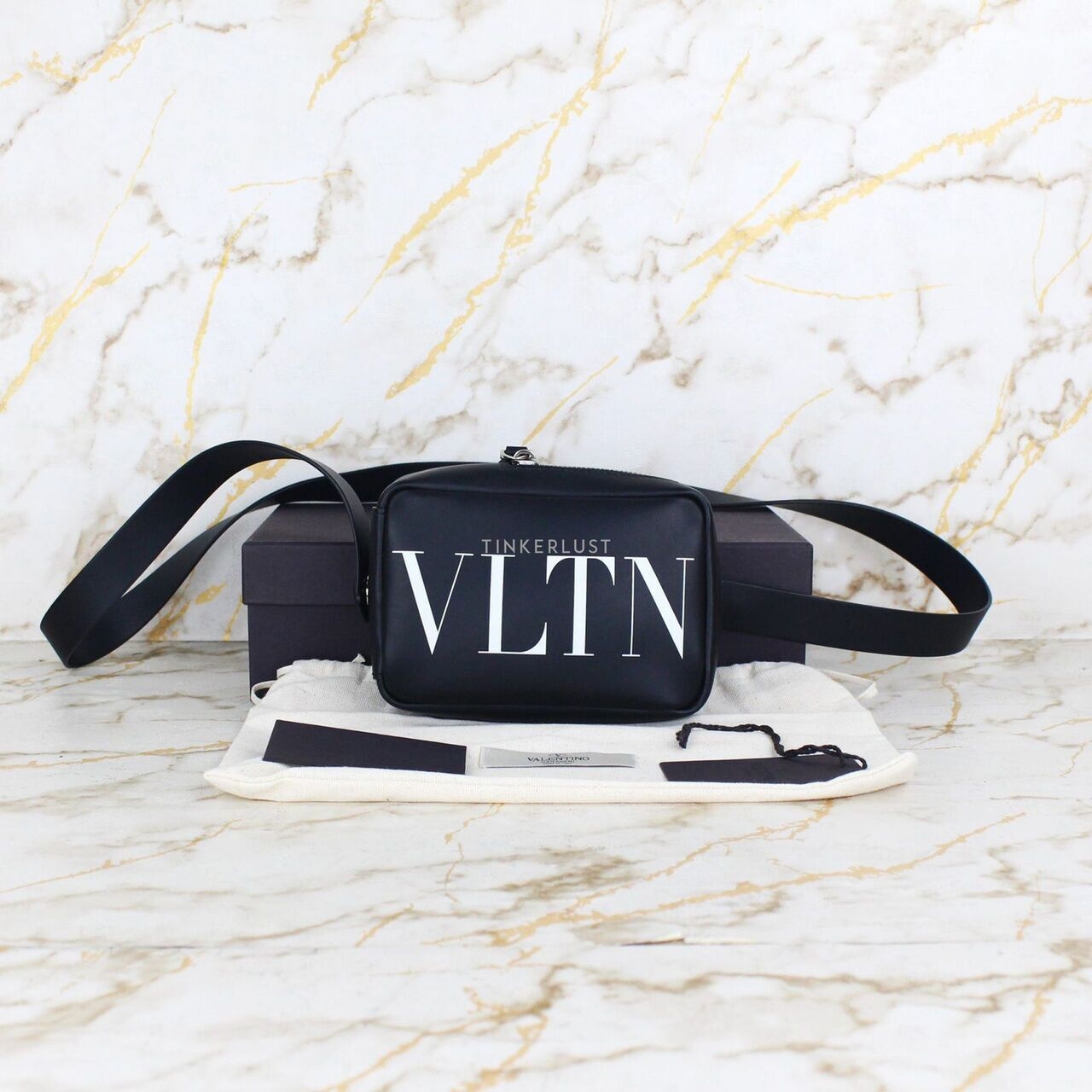 Valentino Mini VLTN Logo Sling Bag