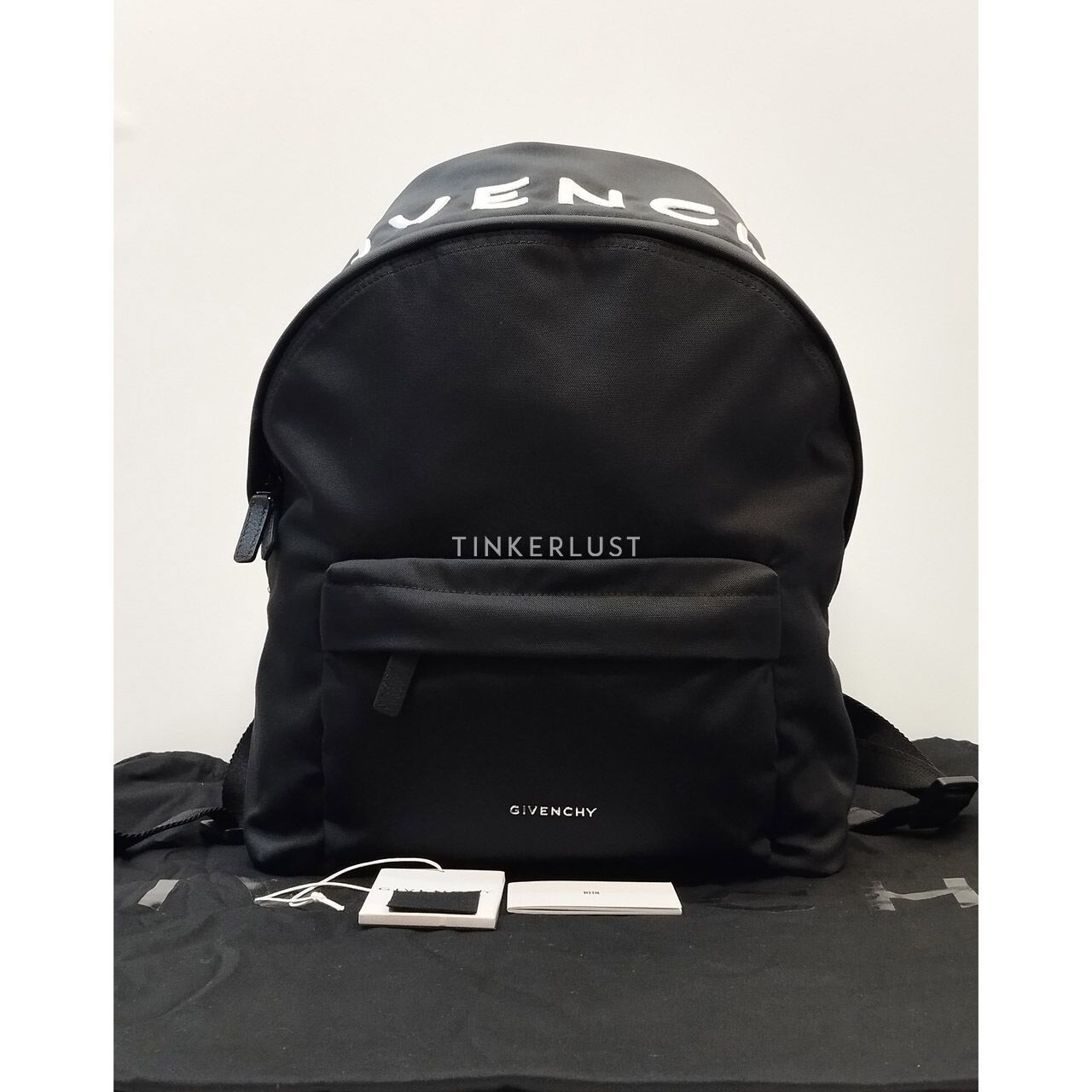 Givenchy Essentiel U with Embroidered Logo Black Backpack 