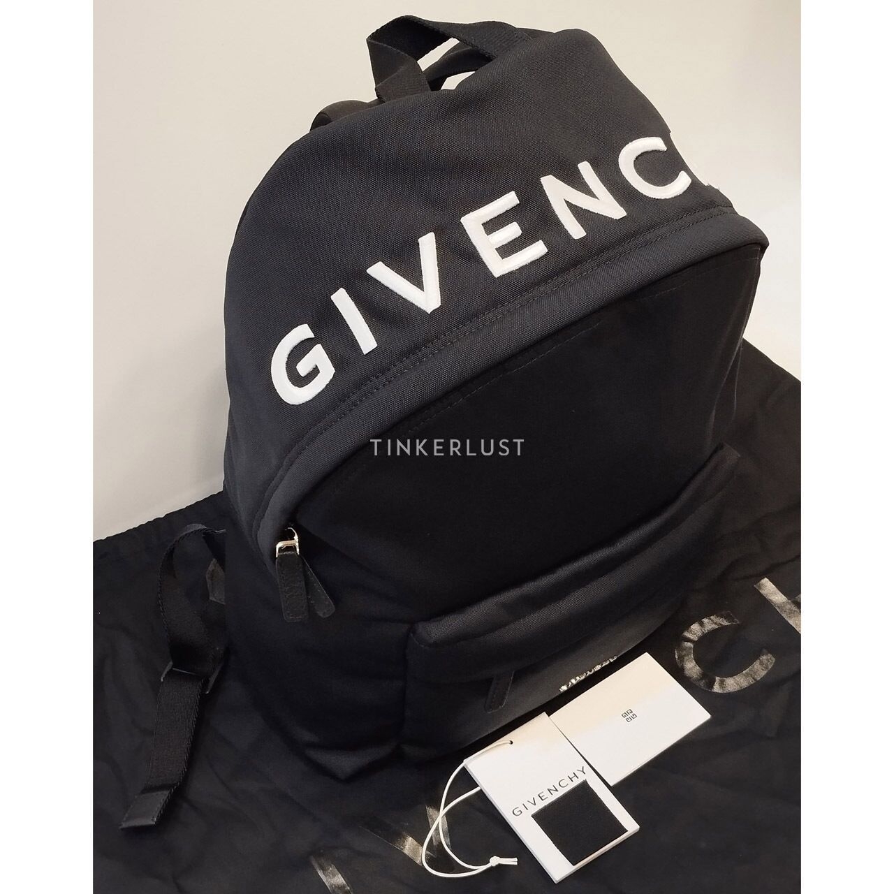 Givenchy Essentiel U with Embroidered Logo Black Backpack 