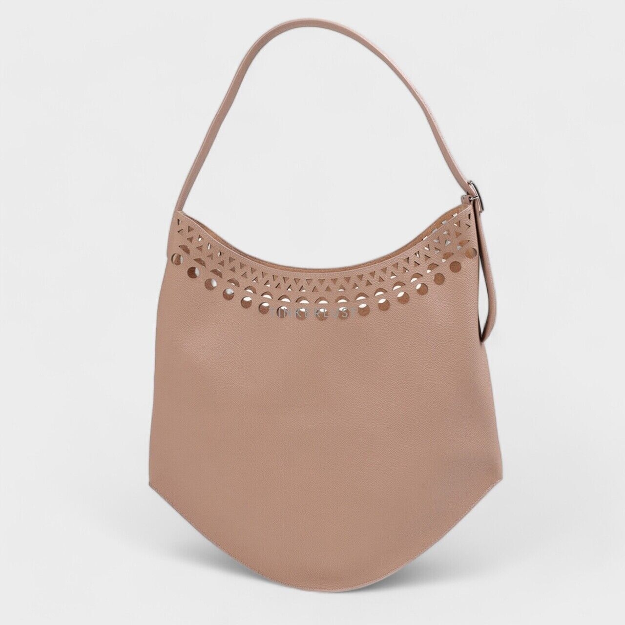 Alaia Le Gail Large Sand Leather Shoulder Bag