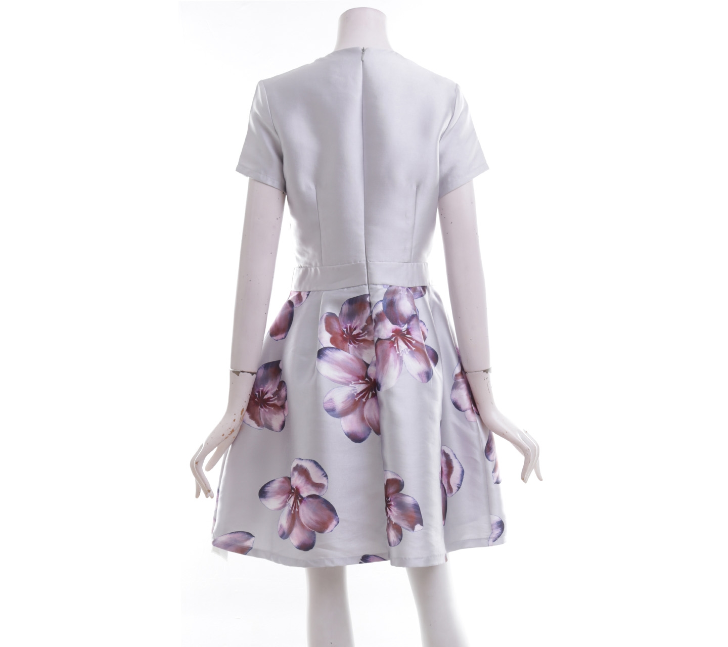 Esye Grey Floral Mini Dress