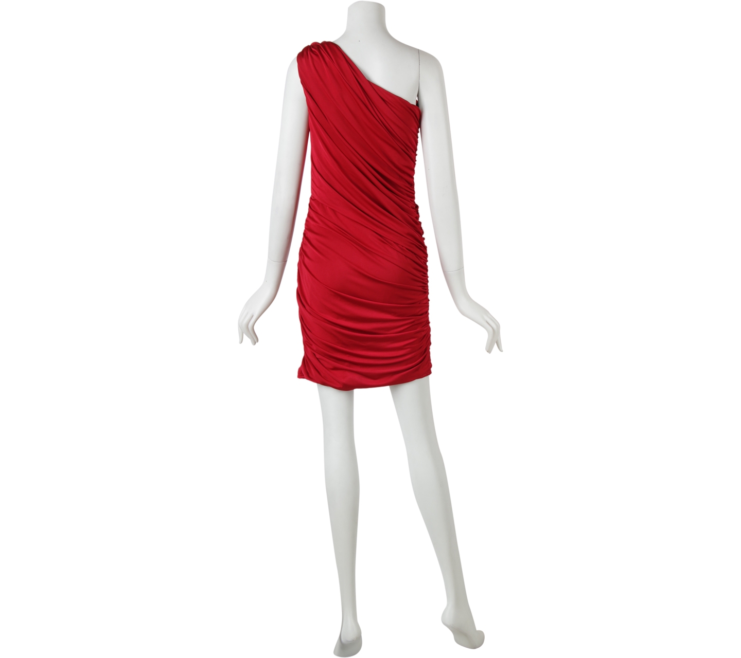 Tadashi Shoji Red One Shoulder Mini Dress
