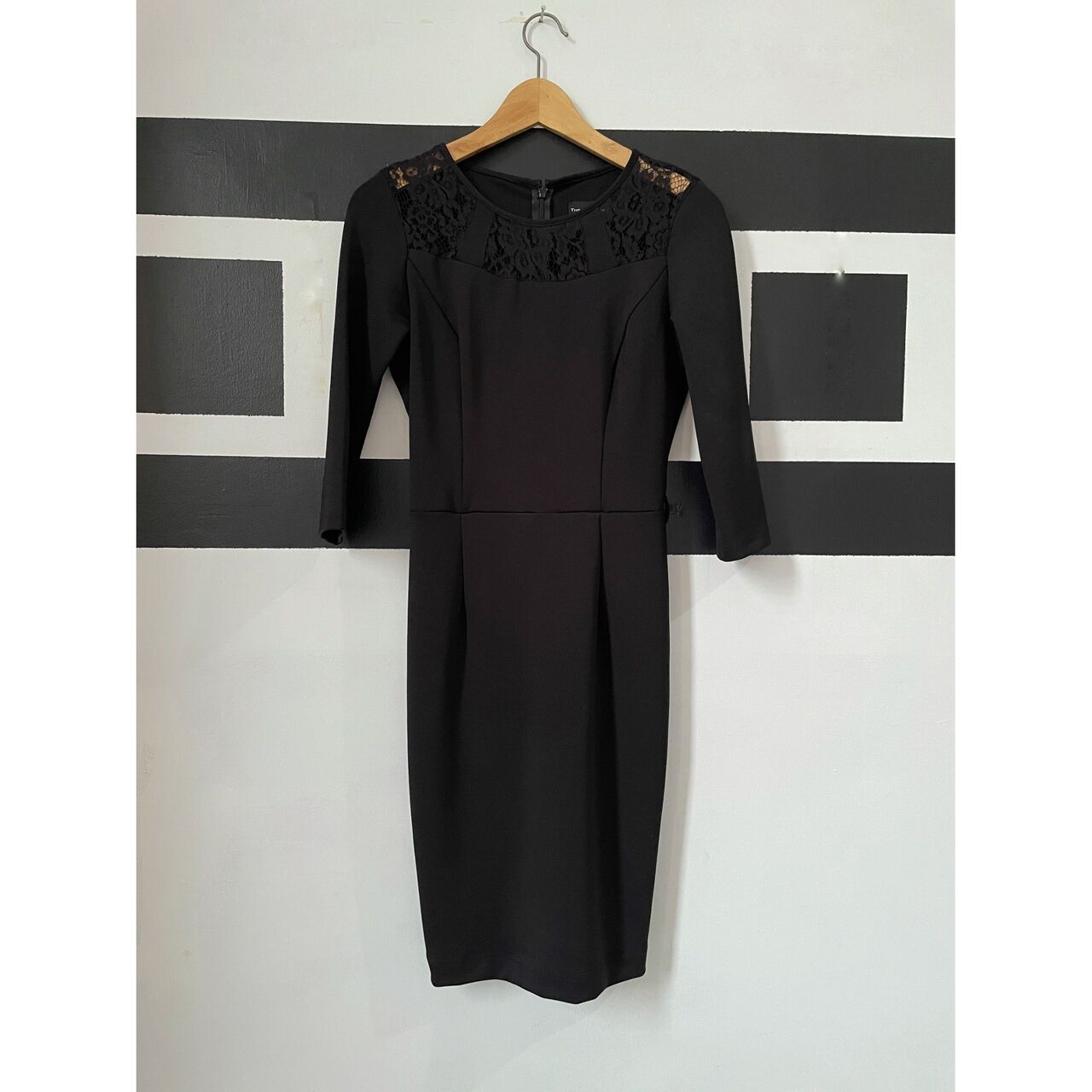 The Executive Black Midi Dress