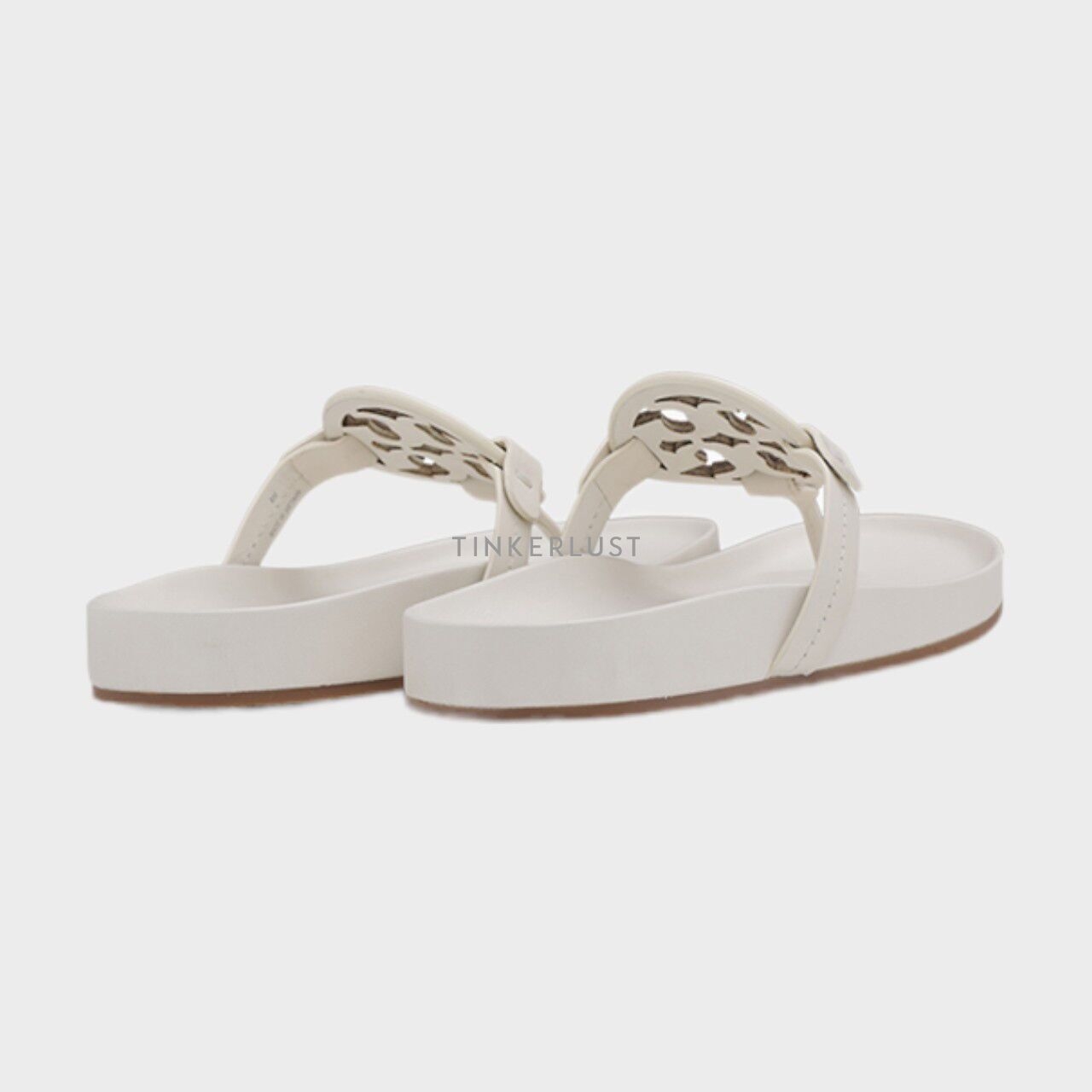 Tory Burch Women Miller Cloud Sandals in Feather White