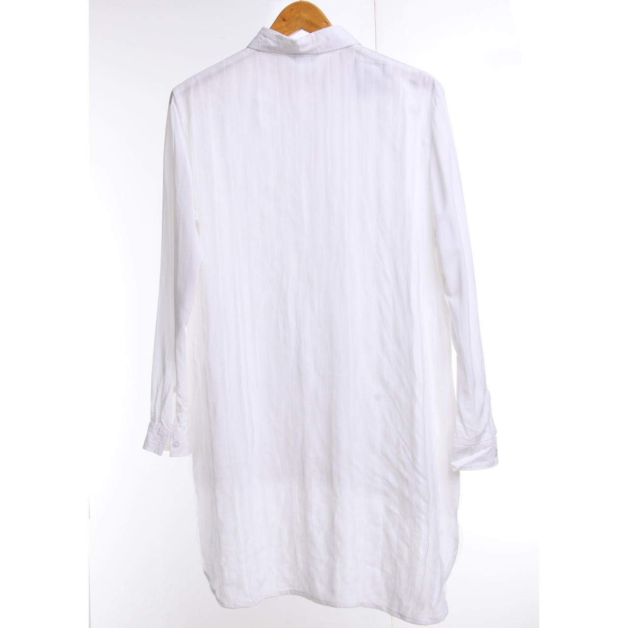Maima Off White Asymmetric Shirt