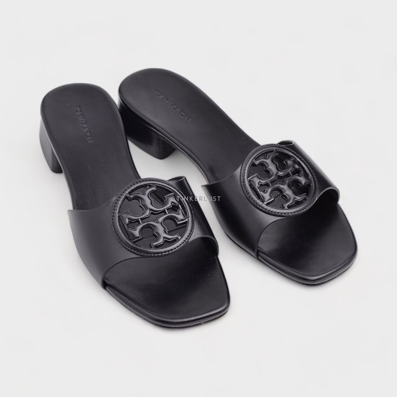 Tory Burch Bombe Bombe Miller Slides Perfect Black Sandals