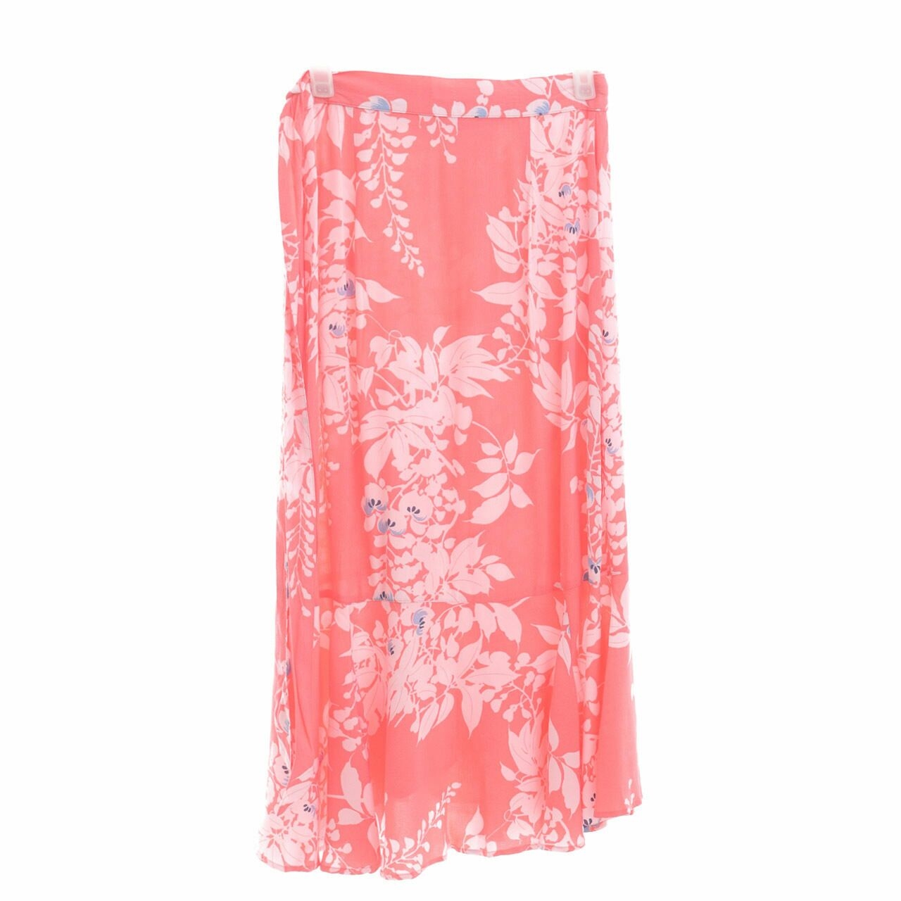 Per Una Pink Floral Midi Skirt