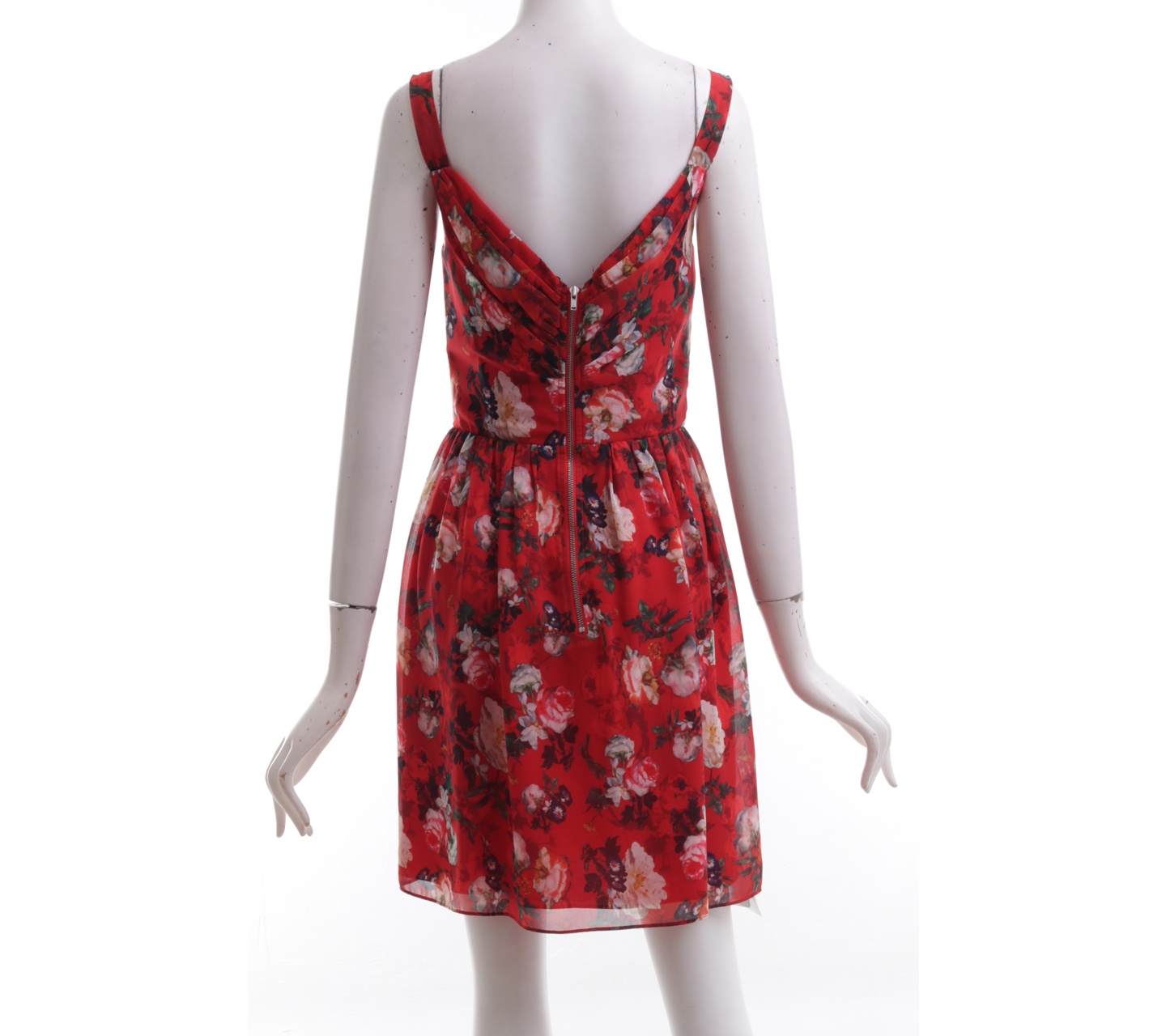 The Kooples Red Floral Mini Dress