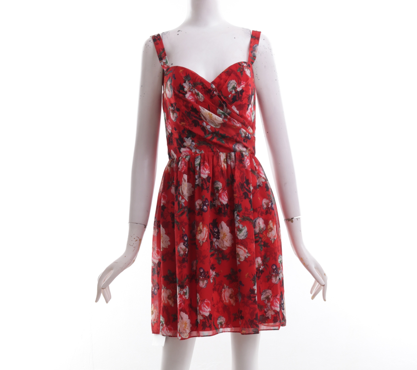 The Kooples Red Floral Mini Dress